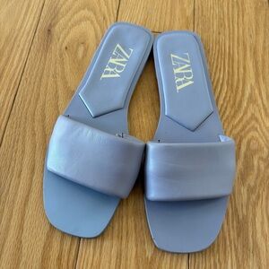 Zara Women's purple lavender flat sandals